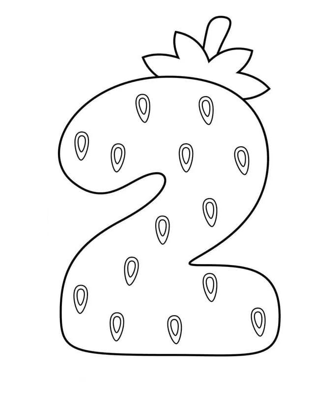 Dibujo gratuito Número 2 #221317 de la coleccion Aprendizaje y Educación para imprimir