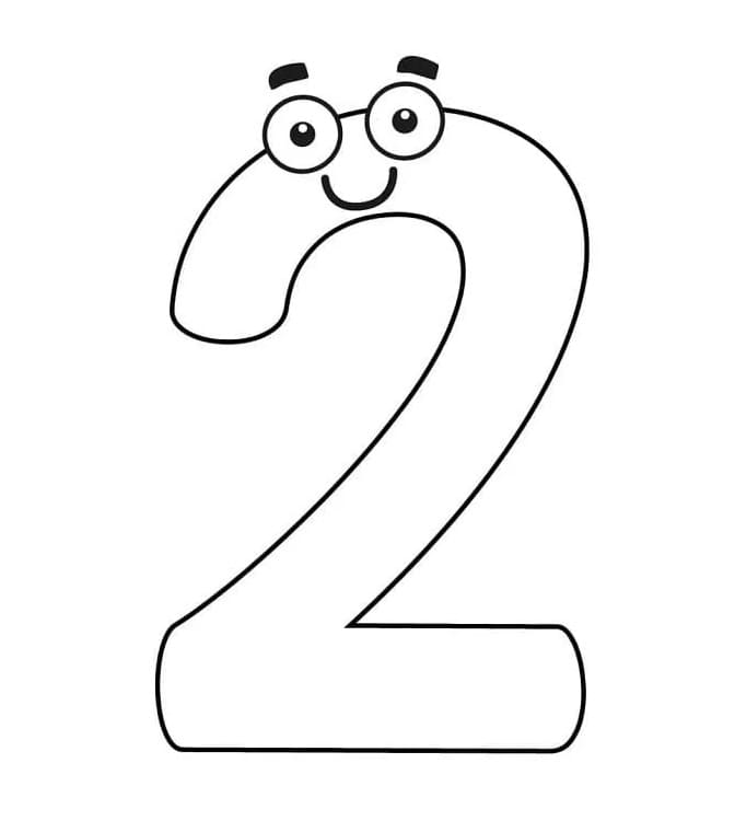Dibujo gratuito Número 2 #221319 de la coleccion Aprendizaje y Educación para imprimir