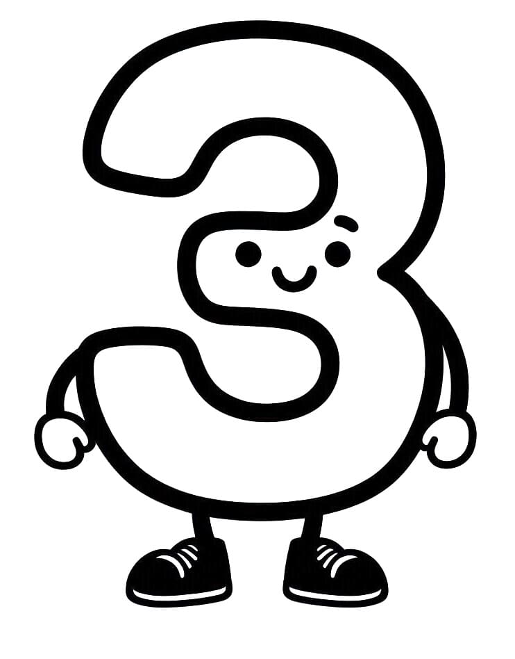 Dibujo gratuito Número 3 #221343 de la coleccion Aprendizaje y Educación para imprimir Dibujo gratuito Número 3 #221343 de la coleccion Aprendizaje y Educación para imprimir