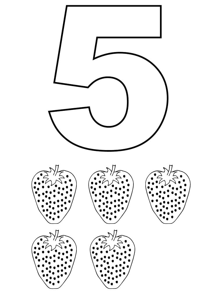 Dibujo gratuito Número 5 #221383 de la coleccion Aprendizaje y Educación para imprimir Dibujo gratuito Número 5 #221383 de la coleccion Aprendizaje y Educación para imprimir