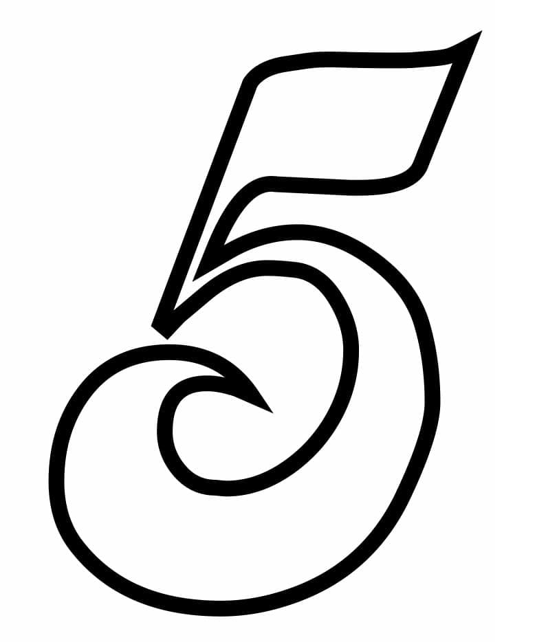 Dibujo gratuito Número 5 #221397 de la coleccion Aprendizaje y Educación para imprimir Dibujo gratuito Número 5 #221397 de la coleccion Aprendizaje y Educación para imprimir