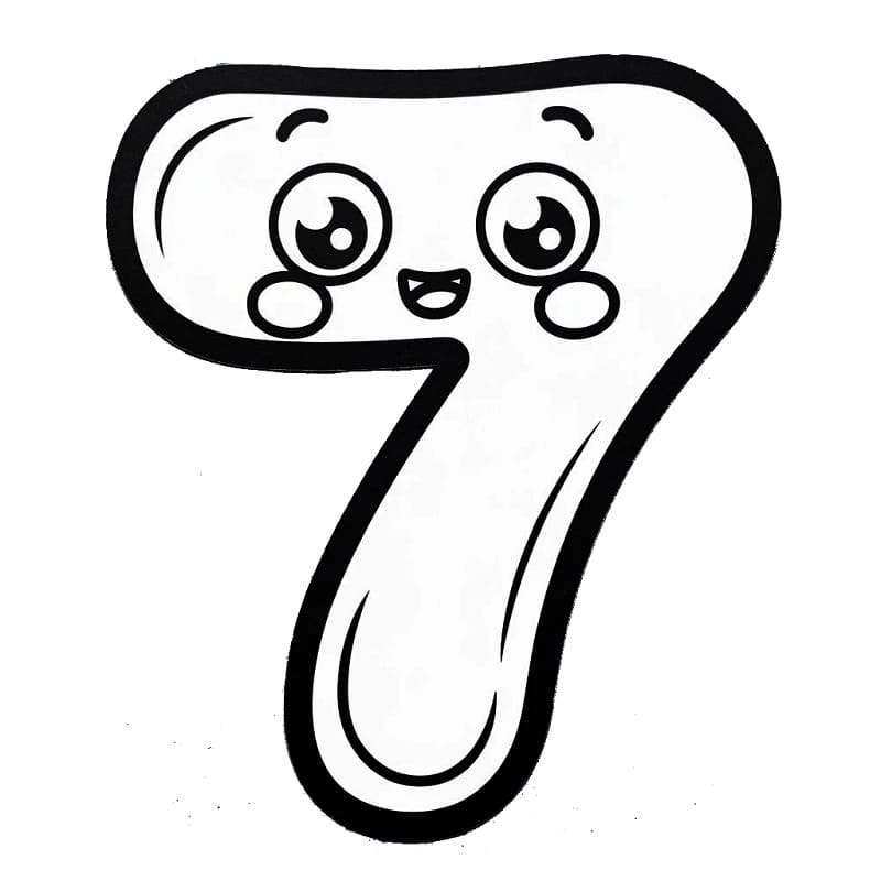 Dibujo gratuito Número 7 #221431 de la coleccion Aprendizaje y Educación para imprimir Dibujo gratuito Número 7 #221431 de la coleccion Aprendizaje y Educación para imprimir