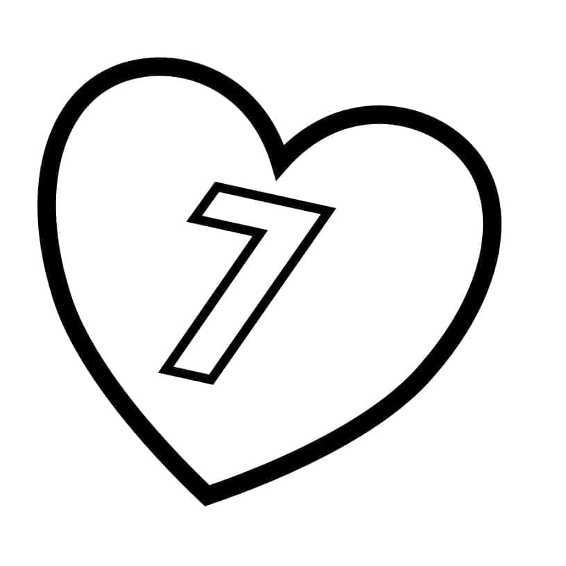Dibujo gratuito Número 7 #221440 de la coleccion Aprendizaje y Educación para imprimir