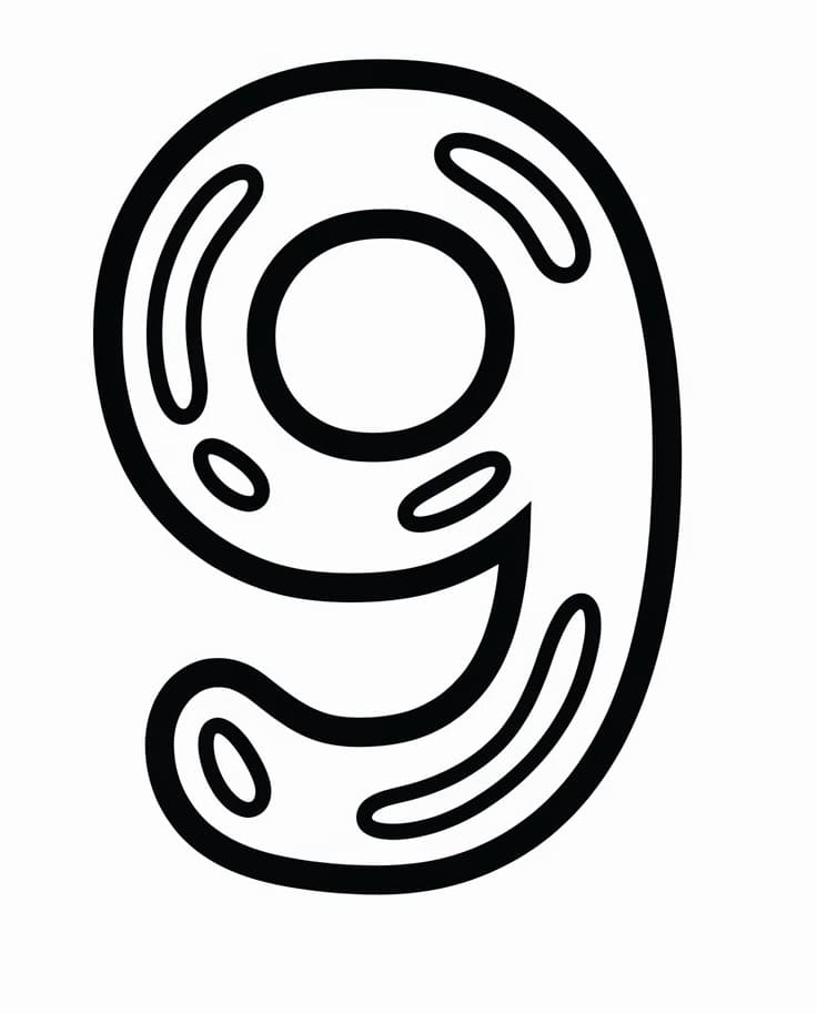 Dibujo gratuito Número 9 #221479 de la coleccion Aprendizaje y Educación para imprimir Dibujo gratuito Número 9 #221479 de la coleccion Aprendizaje y Educación para imprimir