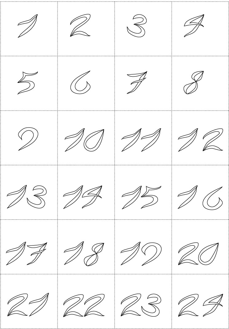 Dibujo gratuito Números #125191 de la coleccion Aprendizaje y Educación para imprimir