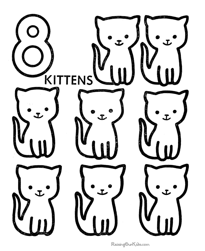Dibujo para colorear: Números (Aprendizaje y Educación) #125200 - Dibujos para Colorear e Imprimir Gratis