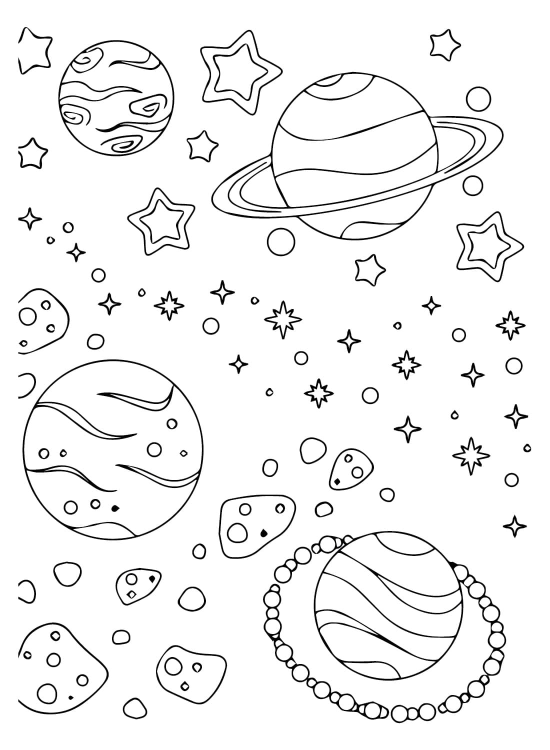 Dibujo gratuito Planeta (Sistema Solar) #193847 de la coleccion Aprendizaje y Educación para imprimir