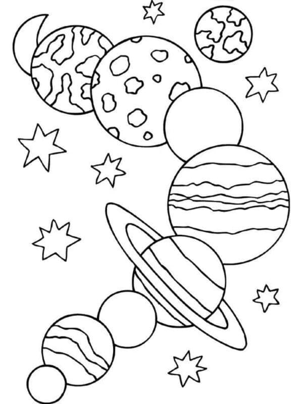 Dibujo gratuito Planeta (Sistema Solar) #193868 de la coleccion Aprendizaje y Educación para imprimir