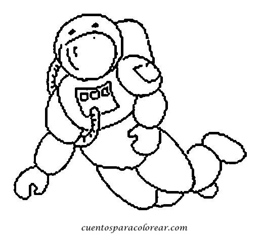 Dibujo para colorear: Astronauta (Carreras y Profesiones) #87602 - Dibujos para Colorear e Imprimir Gratis