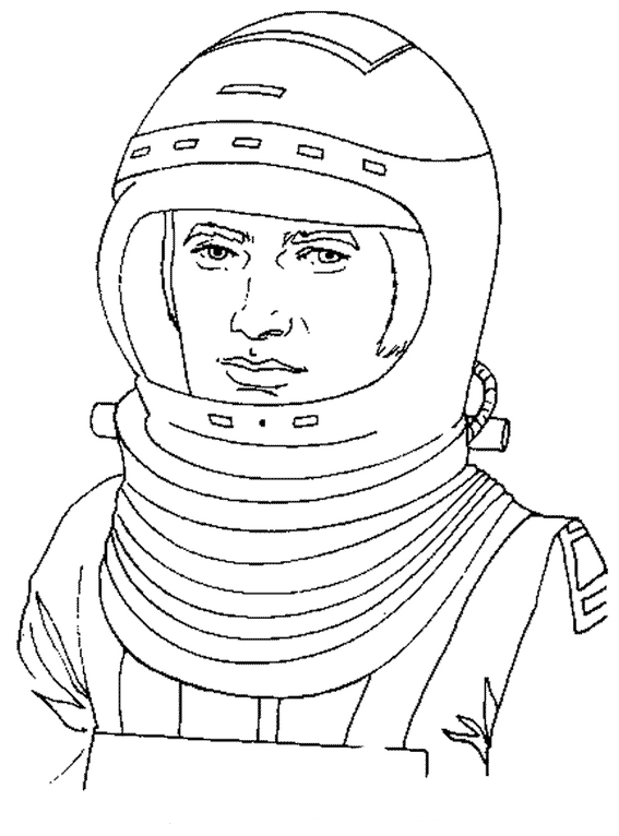 Dibujo para colorear: Astronauta (Carreras y Profesiones) #87604 - Dibujos para Colorear e Imprimir Gratis