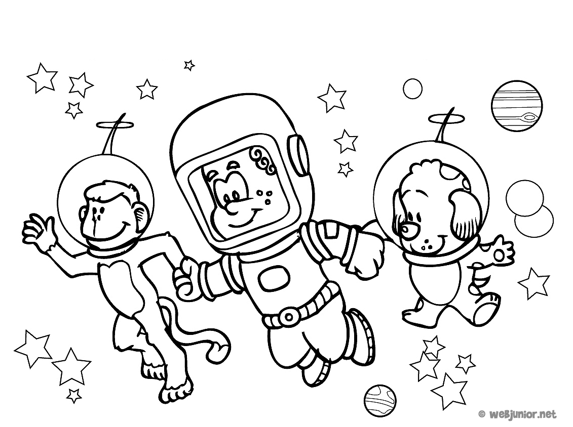 Dibujo para colorear: Astronauta (Carreras y Profesiones) #87614 - Dibujos para Colorear e Imprimir Gratis