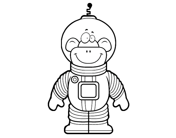 Dibujo para colorear: Astronauta (Carreras y Profesiones) #87672 - Dibujos para Colorear e Imprimir Gratis