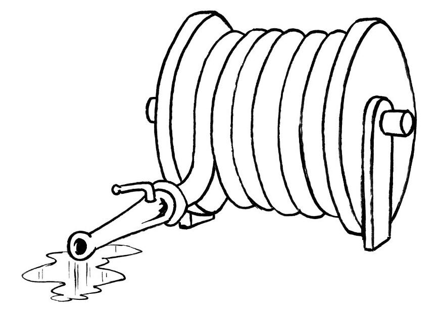 Dibujo para colorear: Bombero (Carreras y Profesiones) #105581 - Dibujos para Colorear e Imprimir Gratis