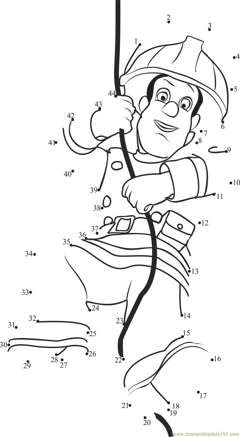 Dibujo para colorear: Bombero (Carreras y Profesiones) #105795 - Dibujos para Colorear e Imprimir Gratis