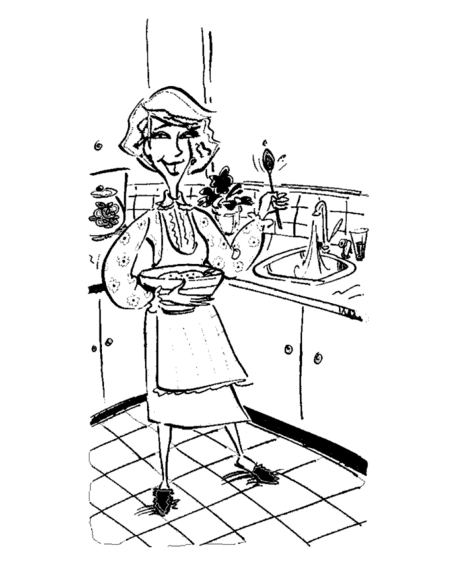 Dibujo gratuito Cocinero #91782 de la coleccion Carreras y Profesiones para imprimir