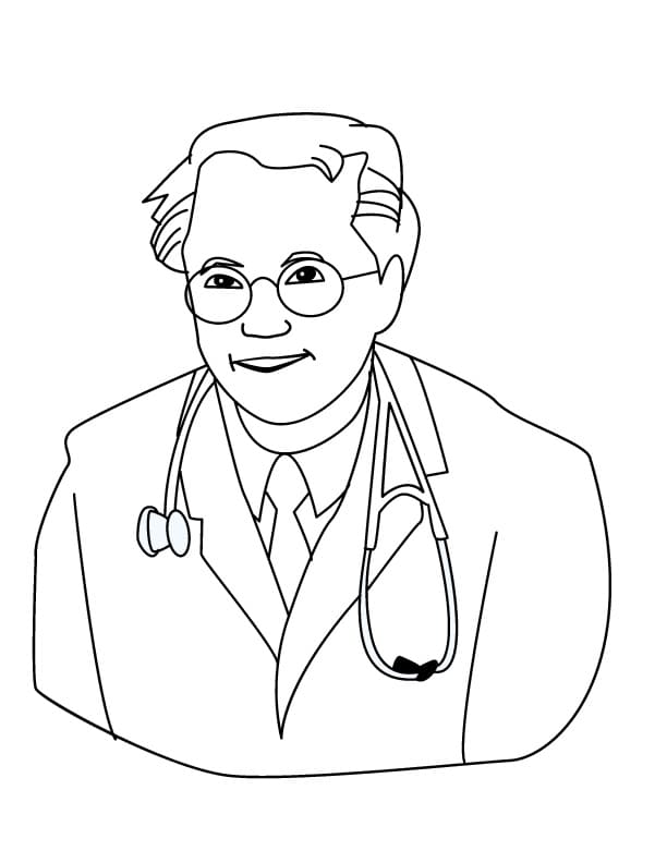 Dibujo gratuito Doctor #187839 de la coleccion Carreras y Profesiones para imprimir
