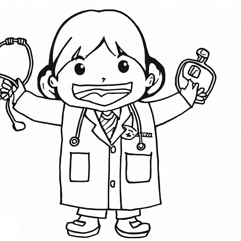 Dibujo gratuito Doctor #187845 de la coleccion Carreras y Profesiones para imprimir Dibujo gratuito Doctor #187845 de la coleccion Carreras y Profesiones para imprimir