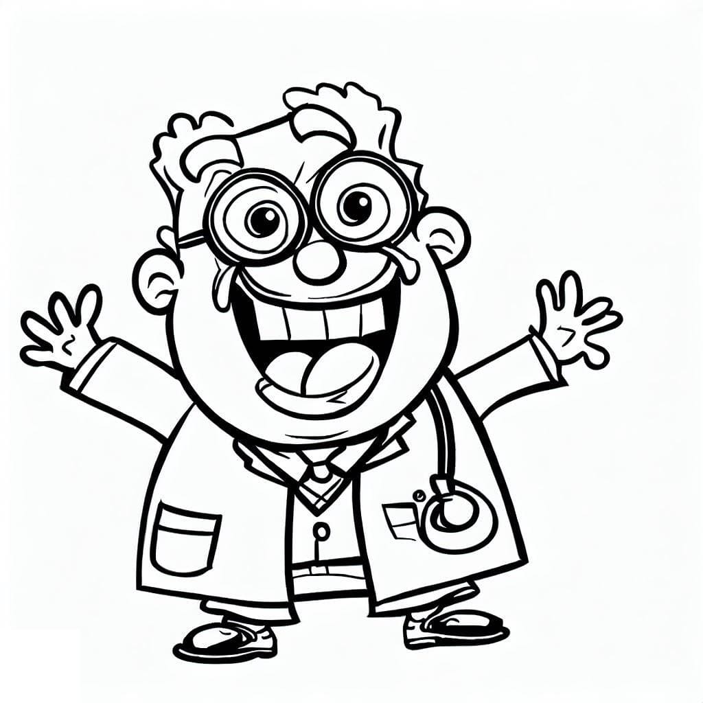 Dibujo gratuito Doctor #187848 de la coleccion Carreras y Profesiones para imprimir