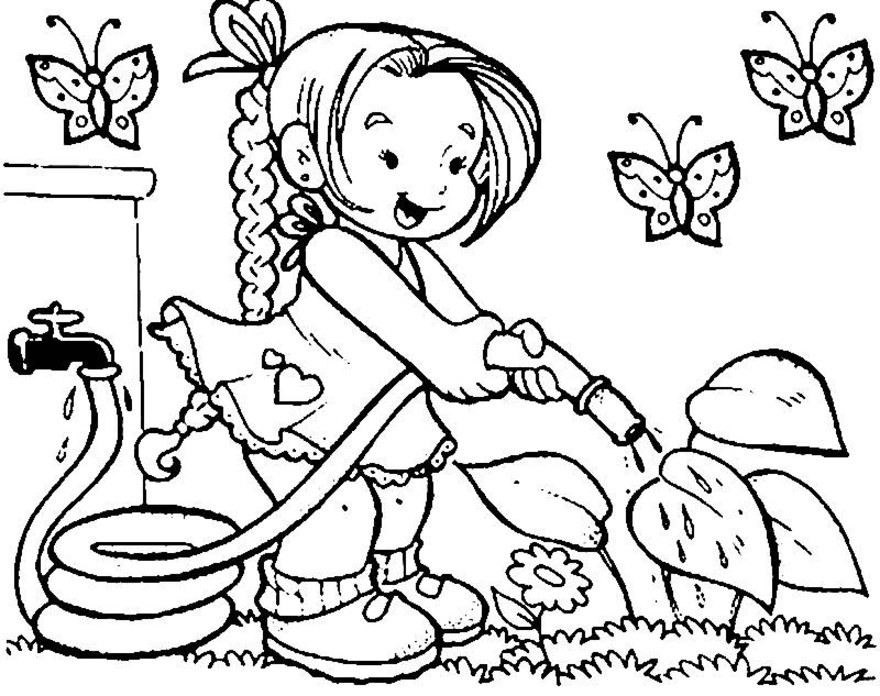 Dibujo gratuito Jardinero #98846 de la coleccion Carreras y Profesiones para imprimir