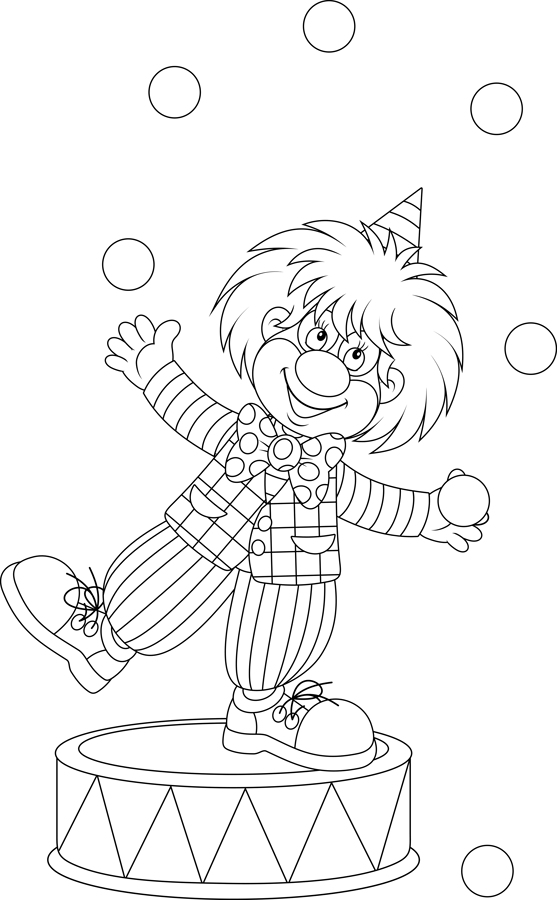 Dibujo gratuito Malabarista #99287 de la coleccion Carreras y Profesiones para imprimir