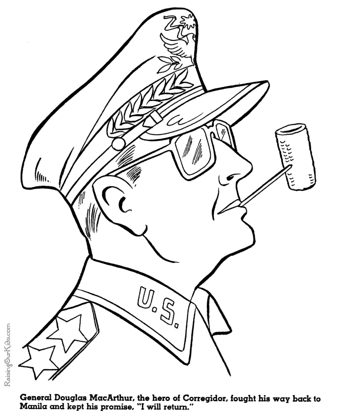 Dibujo gratuito Militar #102415 de la coleccion Carreras y Profesiones para imprimir