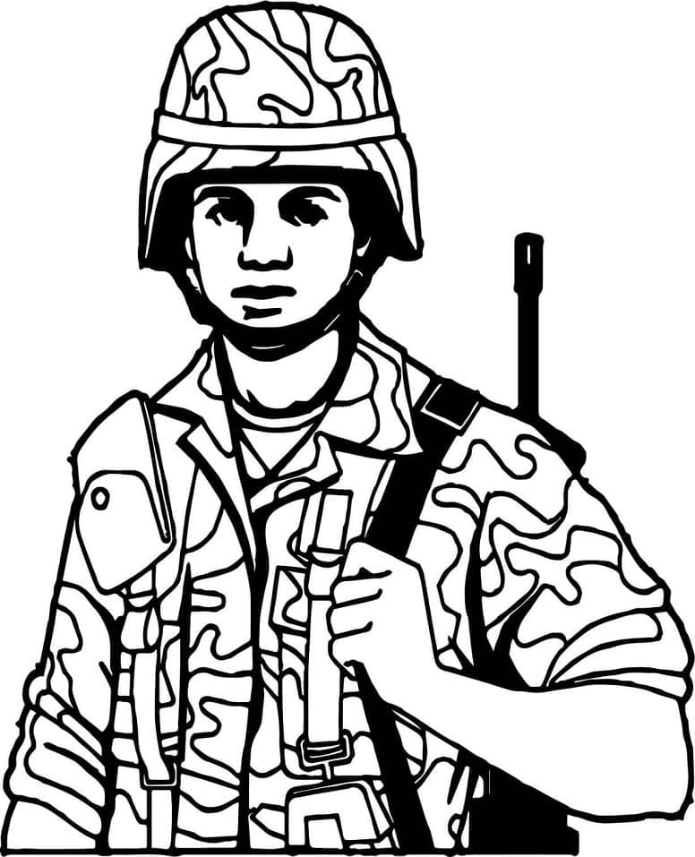 Dibujo gratuito Militar #181123 de la coleccion Carreras y Profesiones para imprimir