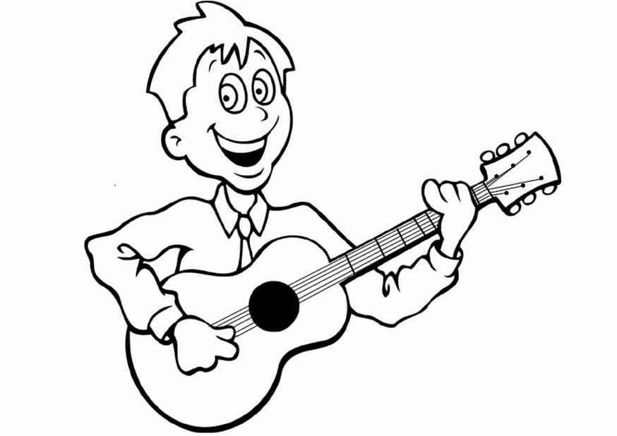 Dibujo gratuito Músico #102598 de la coleccion Carreras y Profesiones para imprimir