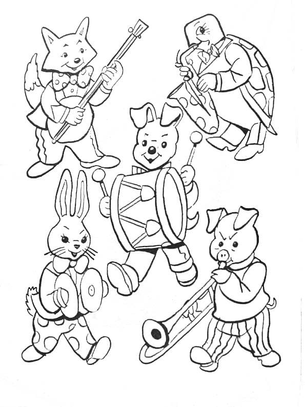 Dibujo gratuito Músico #194375 de la coleccion Carreras y Profesiones para imprimir