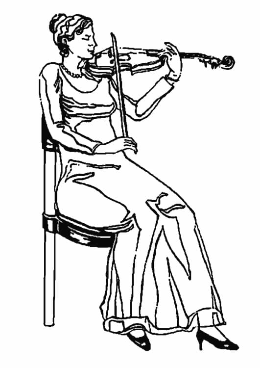 Dibujo gratuito Músico #194378 de la coleccion Carreras y Profesiones para imprimir
