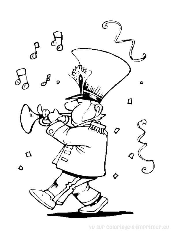 Dibujo gratuito Músico #194379 de la coleccion Carreras y Profesiones para imprimir