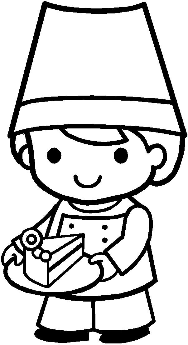 Dibujo para colorear: Panadero (Carreras y Profesiones) #89975 - Dibujos para Colorear e Imprimir Gratis