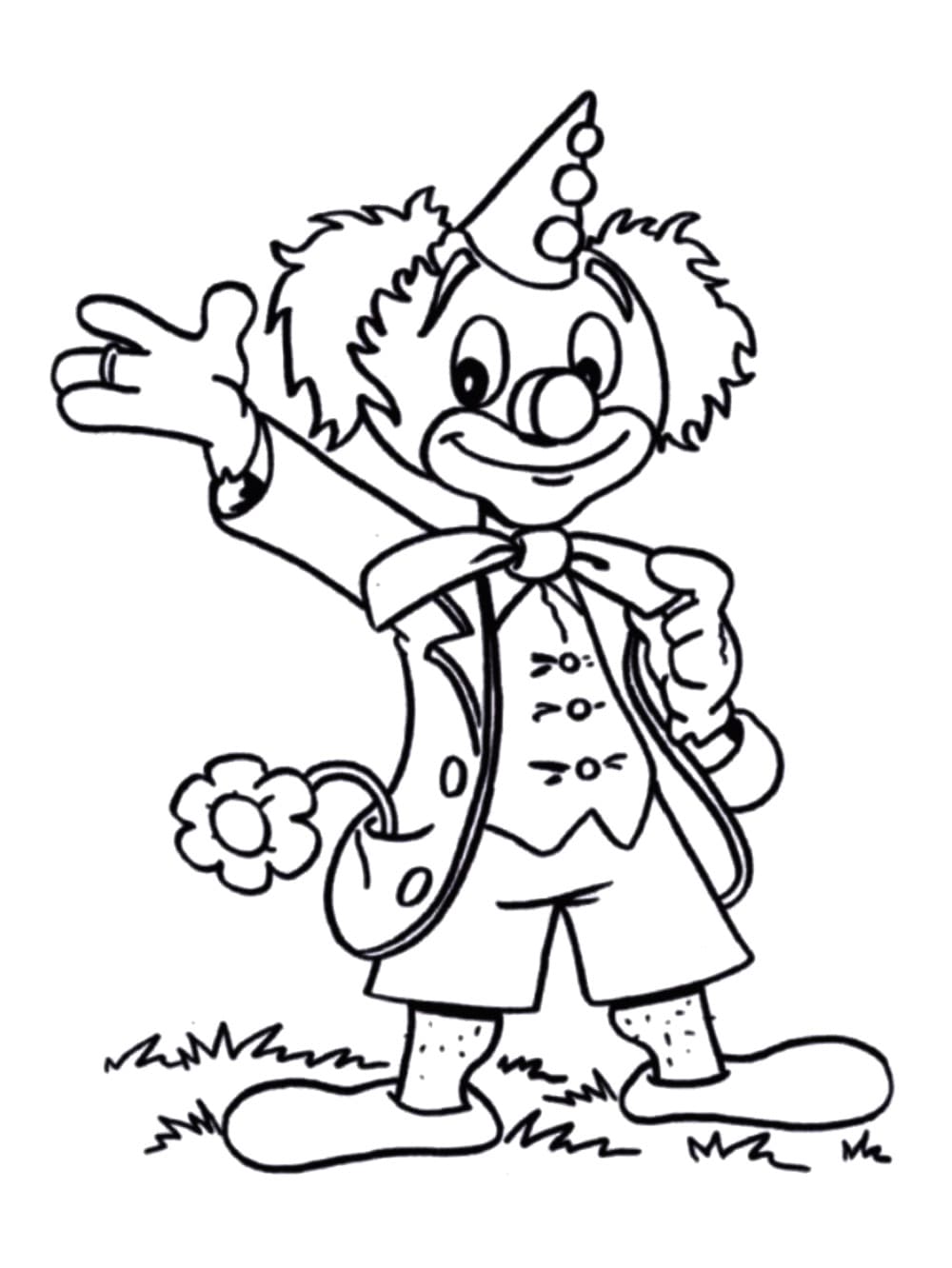 Dibujo gratuito Payaso #195843 de la coleccion Carreras y Profesiones para imprimir Dibujo gratuito Payaso #195843 de la coleccion Carreras y Profesiones para imprimir