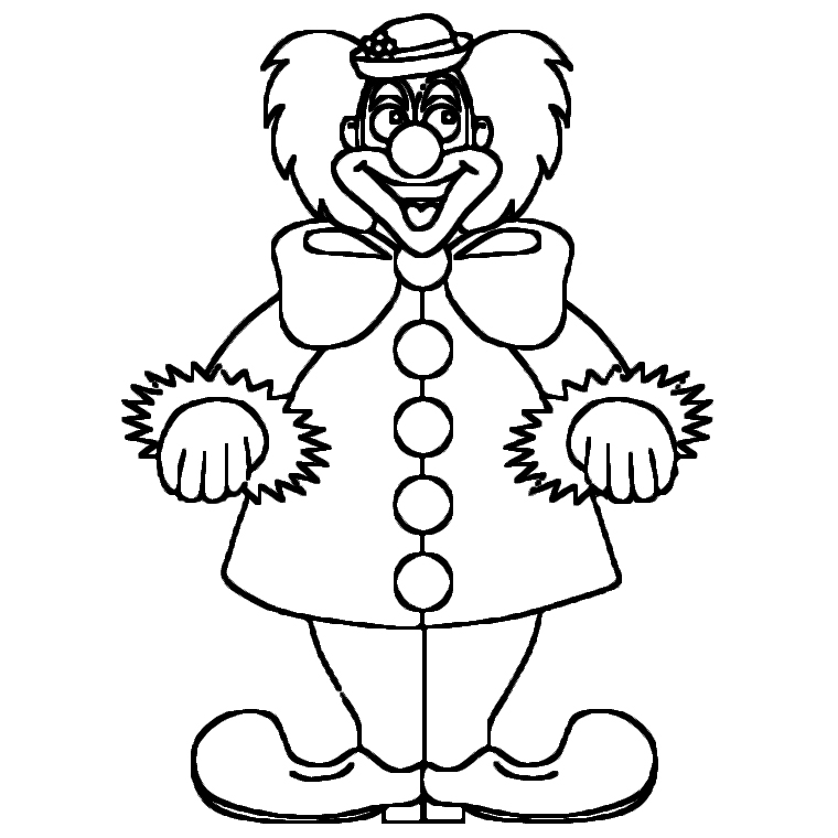 Dibujo gratuito Payaso #90919 de la coleccion Carreras y Profesiones para imprimir