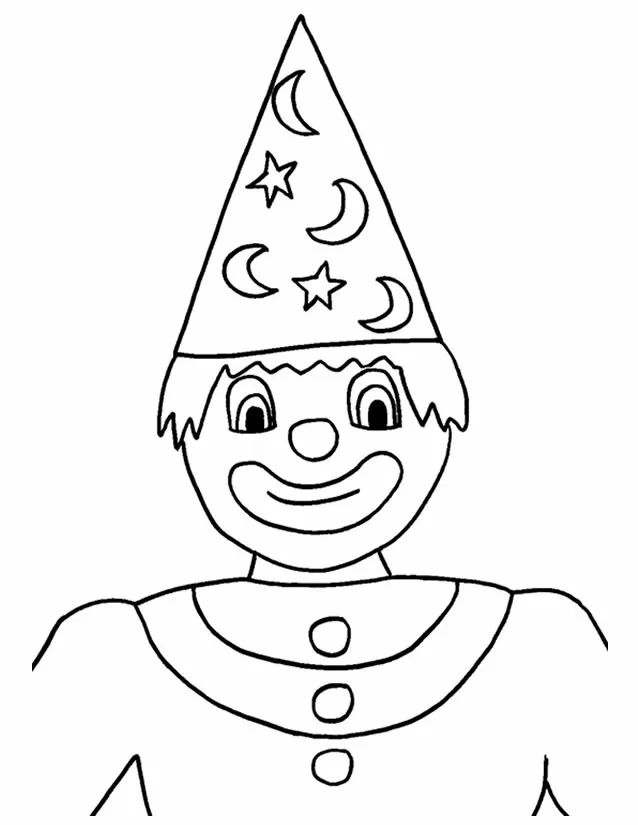 Dibujo gratuito Payaso #90984 de la coleccion Carreras y Profesiones para imprimir