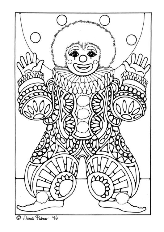 Dibujo gratuito Payaso #91017 de la coleccion Carreras y Profesiones para imprimir
