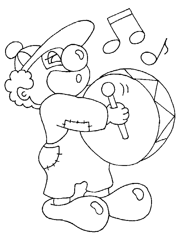 Dibujo gratuito Payaso #91070 de la coleccion Carreras y Profesiones para imprimir