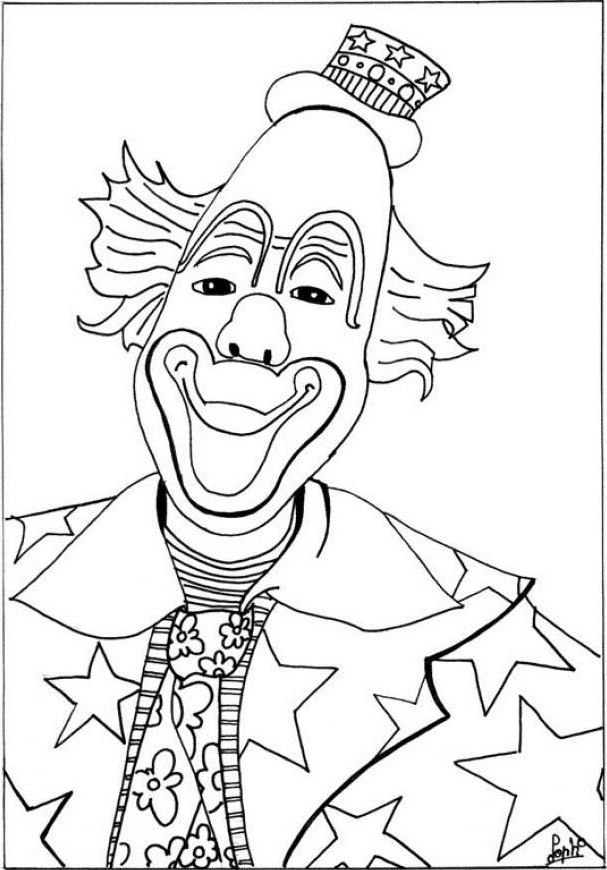 Dibujo gratuito Payaso #91178 de la coleccion Carreras y Profesiones para imprimir