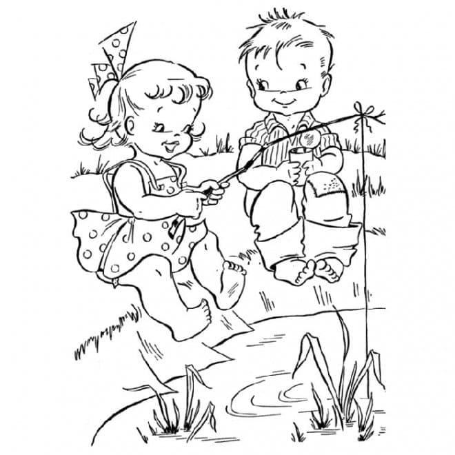 Dibujo gratuito Pescador #211873 de la coleccion Carreras y Profesiones para imprimir