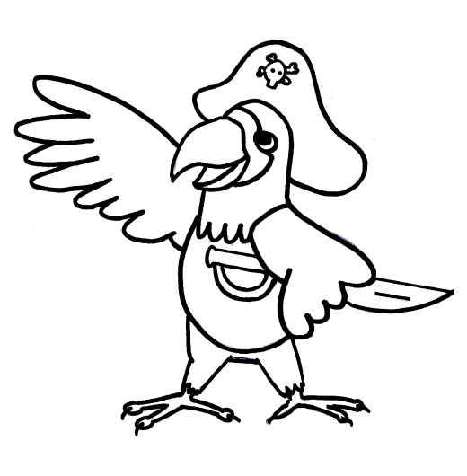 Dibujo gratuito Pirata #105019 de la coleccion Carreras y Profesiones para imprimir