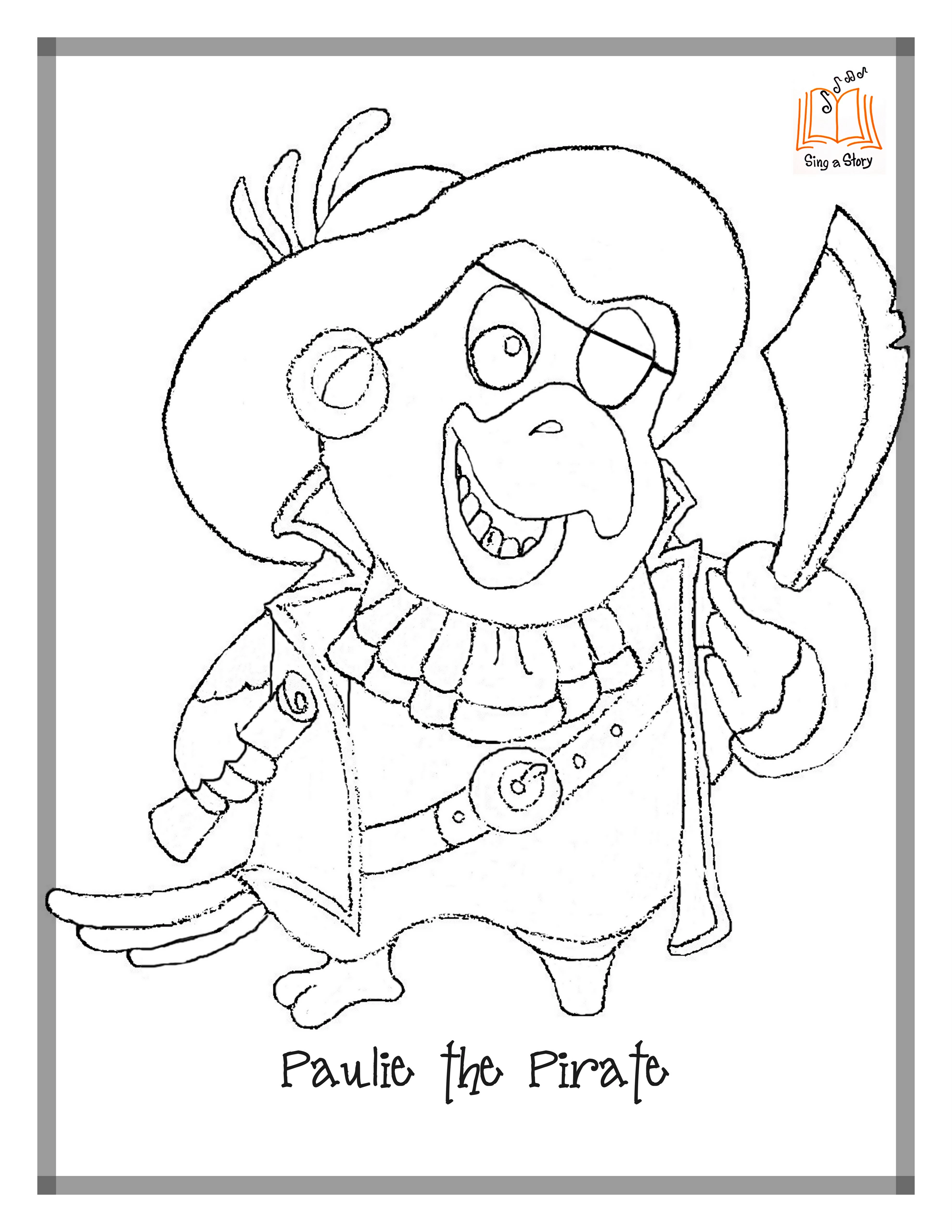 Dibujo gratuito Pirata #105102 de la coleccion Carreras y Profesiones para imprimir