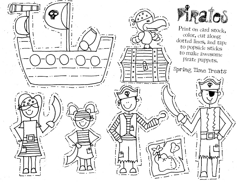 Dibujo gratuito Pirata #105124 de la coleccion Carreras y Profesiones para imprimir