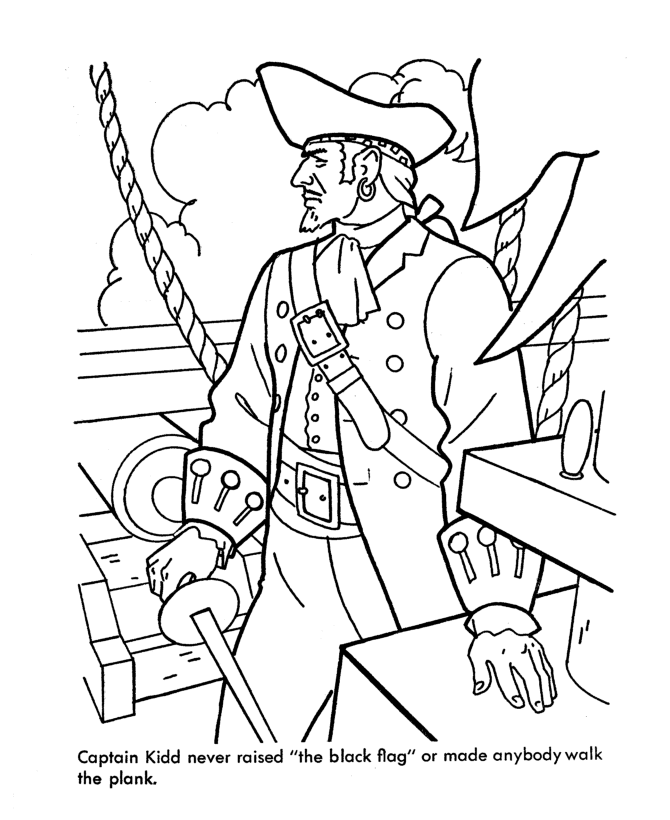 Dibujo gratuito Pirata #105156 de la coleccion Carreras y Profesiones para imprimir