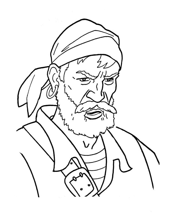 Dibujo gratuito Pirata #105227 de la coleccion Carreras y Profesiones para imprimir