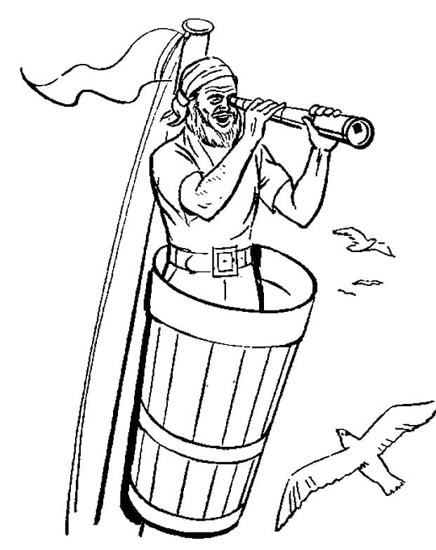 Dibujo gratuito Pirata #173319 de la coleccion Carreras y Profesiones para imprimir