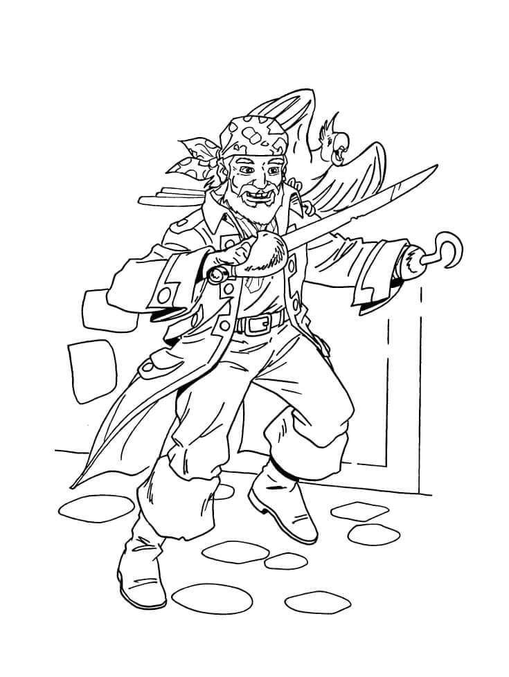 Dibujo gratuito Pirata #173329 de la coleccion Carreras y Profesiones para imprimir