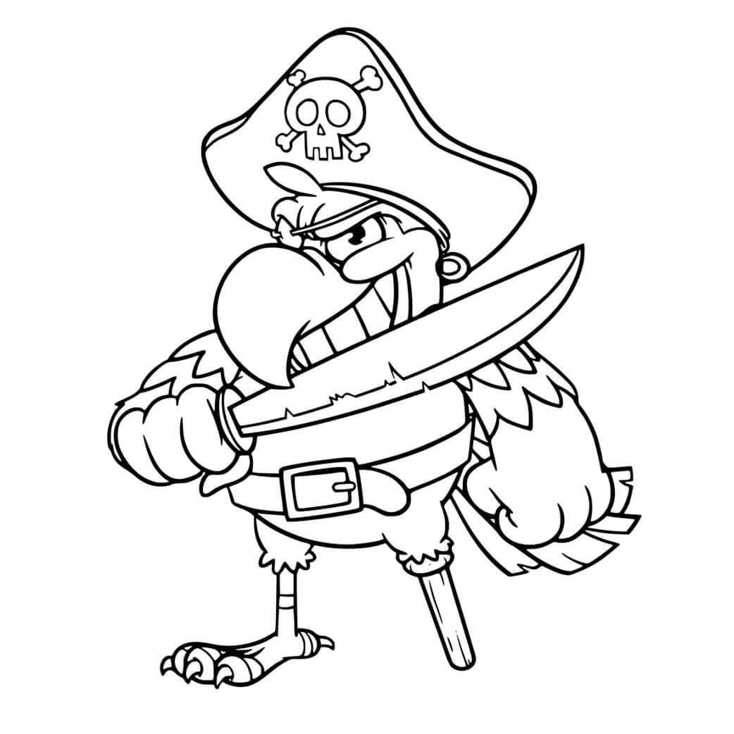 Dibujo gratuito Pirata #218276 de la coleccion Carreras y Profesiones para imprimir