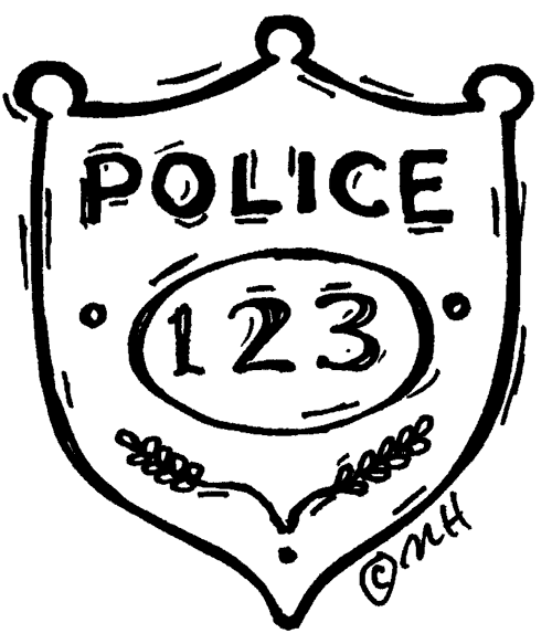 Dibujo gratuito Policía #105470 de la coleccion Carreras y Profesiones para imprimir