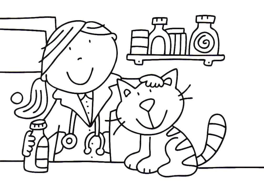 Dibujo gratuito Veterinario #213854 de la coleccion Carreras y Profesiones para imprimir Dibujo gratuito Veterinario #213854 de la coleccion Carreras y Profesiones para imprimir