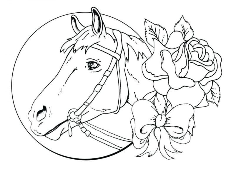 Dibujo para colorear: Caballo Adulto (Colorear Adultos) #200362 - Dibujos para Colorear e Imprimir Gratis