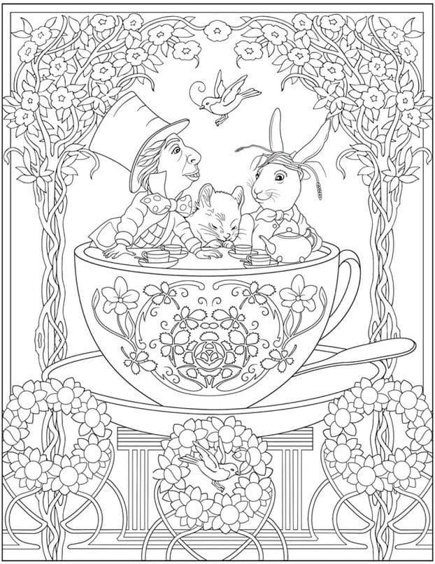Dibujo gratuito Disney Adulto #200082 de la coleccion Colorear Adultos para imprimir